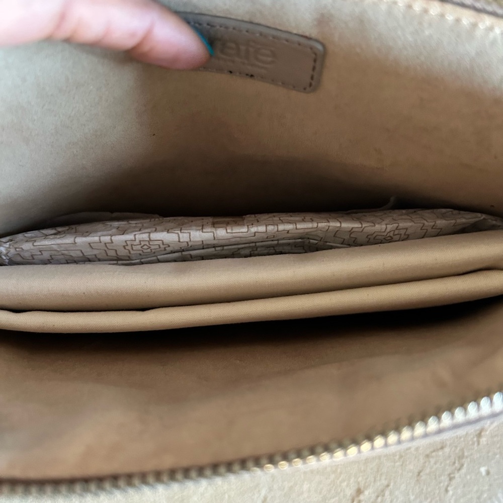 NWT Frye Yellow and Gray Crossbody Leather Bag - Picture 6 of 9